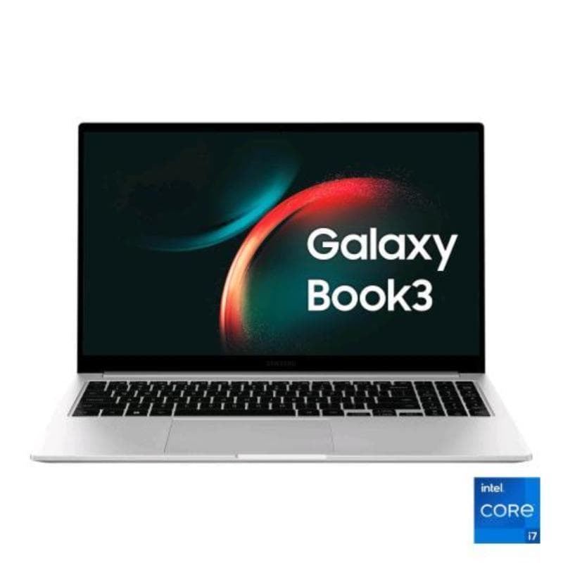 Samsung galaxy book3 15.6 i7-1355u 1.8ghz ram 16gb-ssd 512gb m.2-iris ve graphics-wi-fi 6-win 11 prof silver (np754xfg-kb2it)