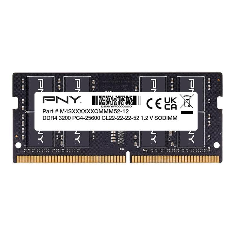 Ddr4 16gb 3200 mhz so-dimm pny cl22