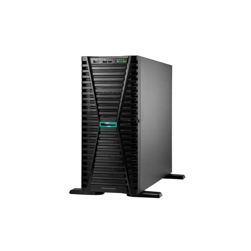 Hpe proliant ml110 gen11 4510 12-core 1p 64gb-r mr408i-o 8sff 2x480gb ssd 2x1000w rps eu server