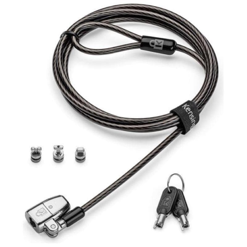 Kensington lucchetto con chiave clicksafe 2.0 3 in 1 per dispositivi con slot t-bar standard nano o wedge cavo 1.8 mt nero