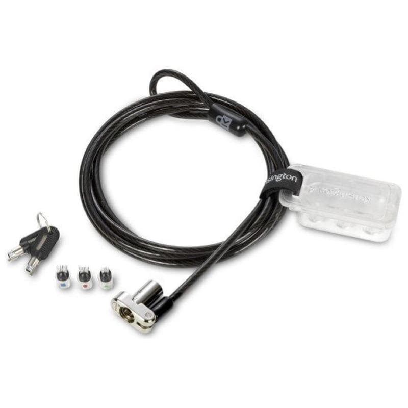 Kensington universal 3-in-1 keyed laptop cavo di sicurezza con lucchetto universale 1.8 mt