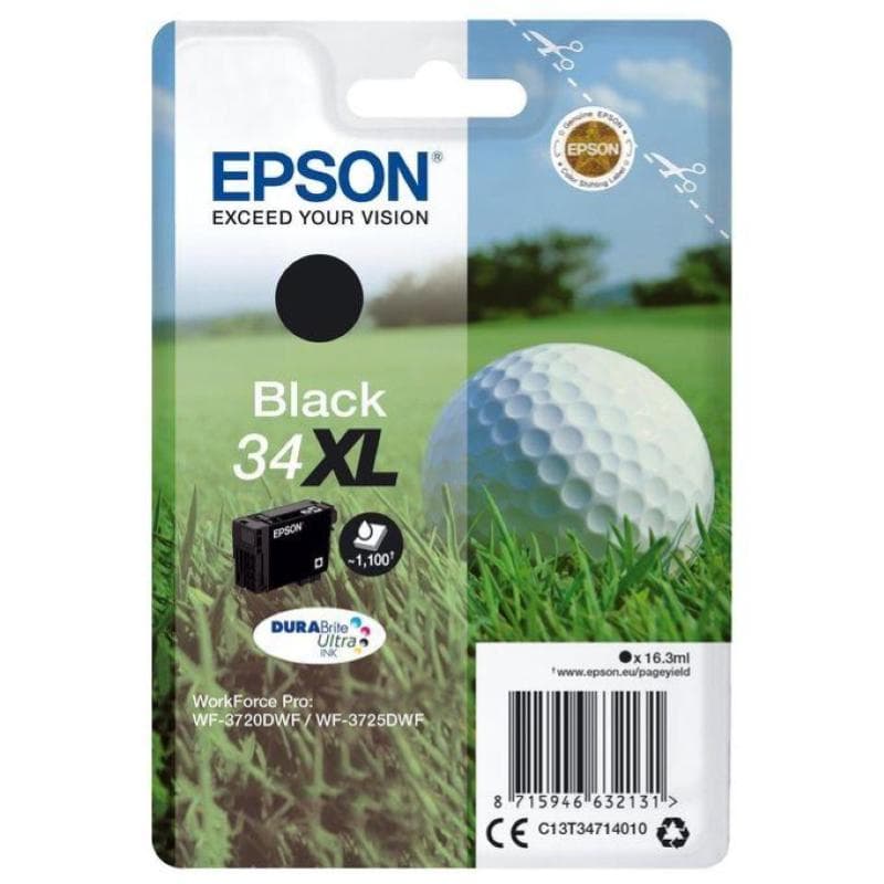 Epson 34 xl cartuccia ink 16.3 ml nero