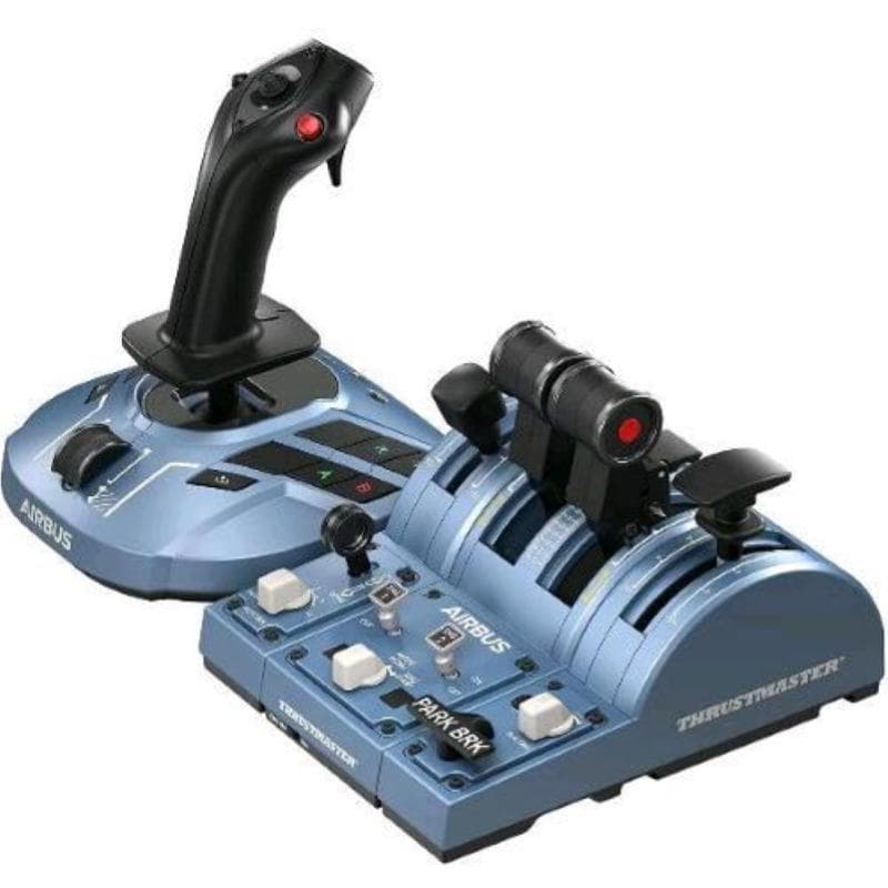 Thrustmaster tca captain pack x airbus edition ambidestro funzione aereo di linea integrata su licenza ufficiale per xbox series x|s e pc