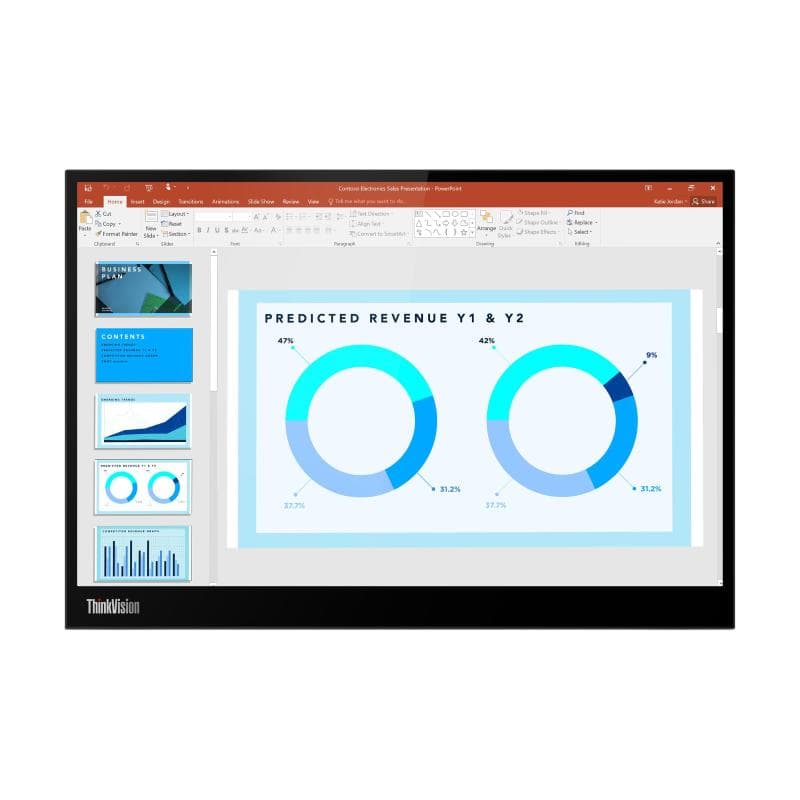 Monitor lenovo m14d 63aauat6wl 14 ips/ 2240x1400 / 2x usb-c 3.2 gen 1 (dp 1.2 alt mode) / 2x usb-c 3.2 gen 1 (dp 1.2 alt mode)
