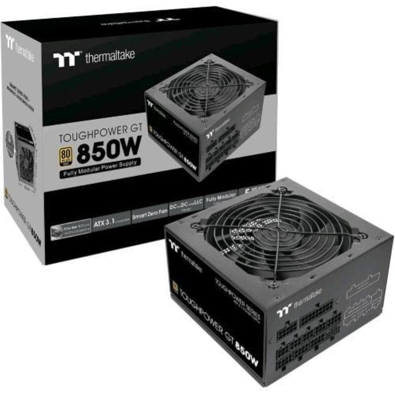 Thermaltake toughpower gt alimentatore 850 w 80 plus gold modulare nero