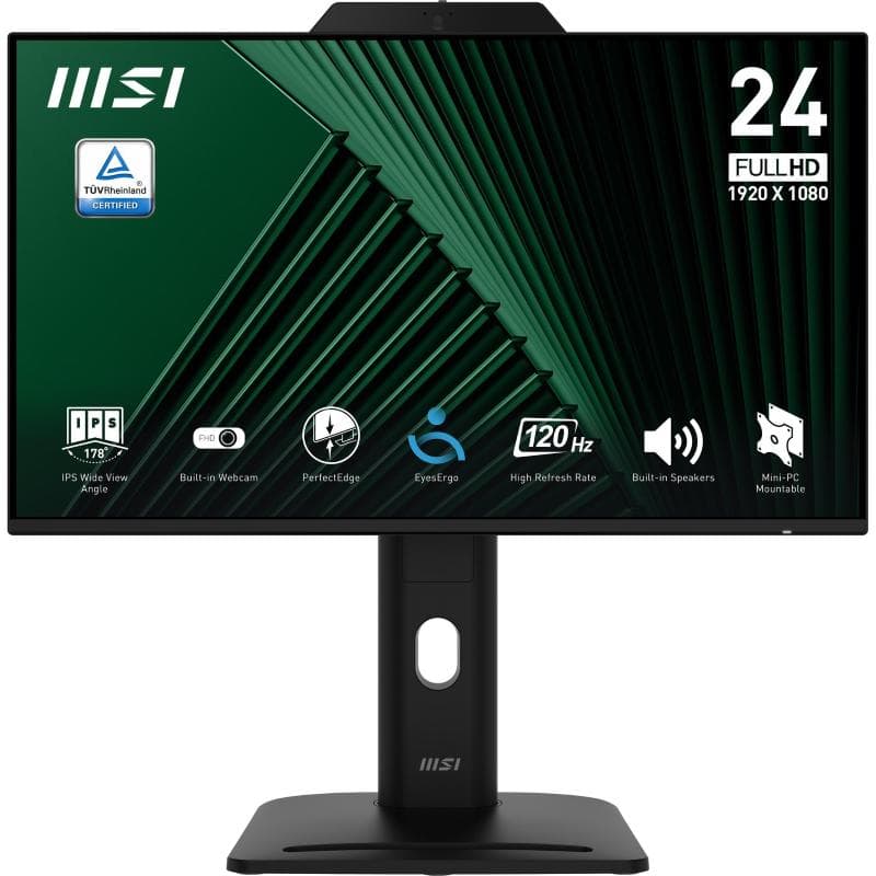 Msi microstar mon 23,8ips fhd bk mm pvt dock web msi pro mp242pmg 1ms 120hz webcam