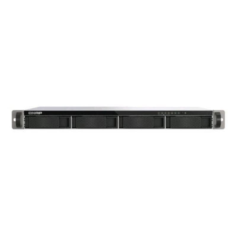 Qnap ts-433eu nas rack 1u 4 bay cortex-a55 4gb ram per pmi archiviazione di rete
