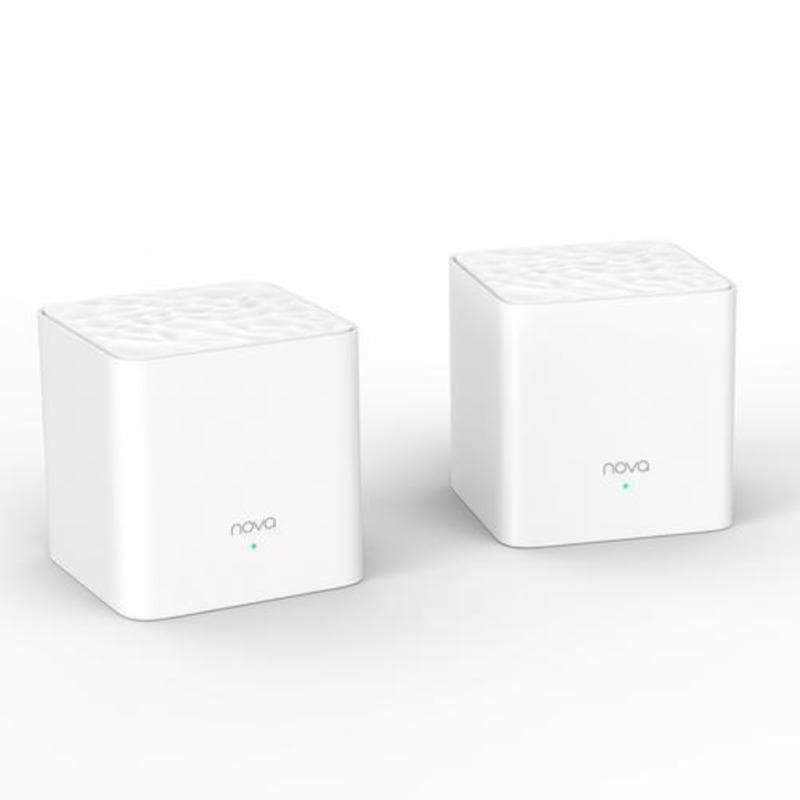 Tenda nova mw3Â 2Â x vera dual-band mesh wlan ac1200 router alexa connettore 4Â porte lan ethernet back haul qos