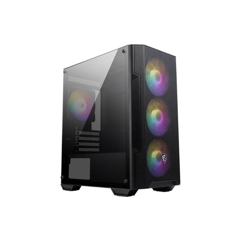 Msi mag forge m100a computer case micro tower nero-trasparente