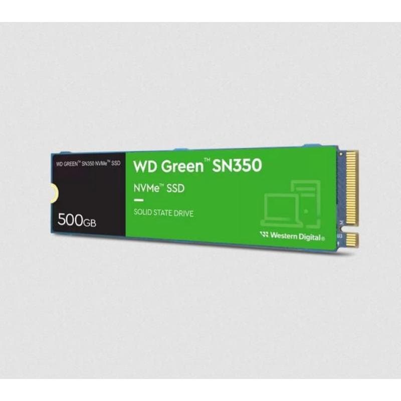 Western digital green sn350 ssd 500gb m.2 2280 nvme pci express 3.0 tlc - lettura 2400 mb/s - scrittura 1500 mb/s