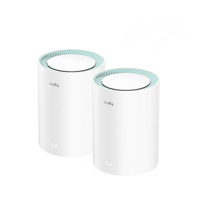 Cudy m1300 sistema mesh wifi dual-band 2.4-5ghz wifi 5 ac1200 2 unita` router casa