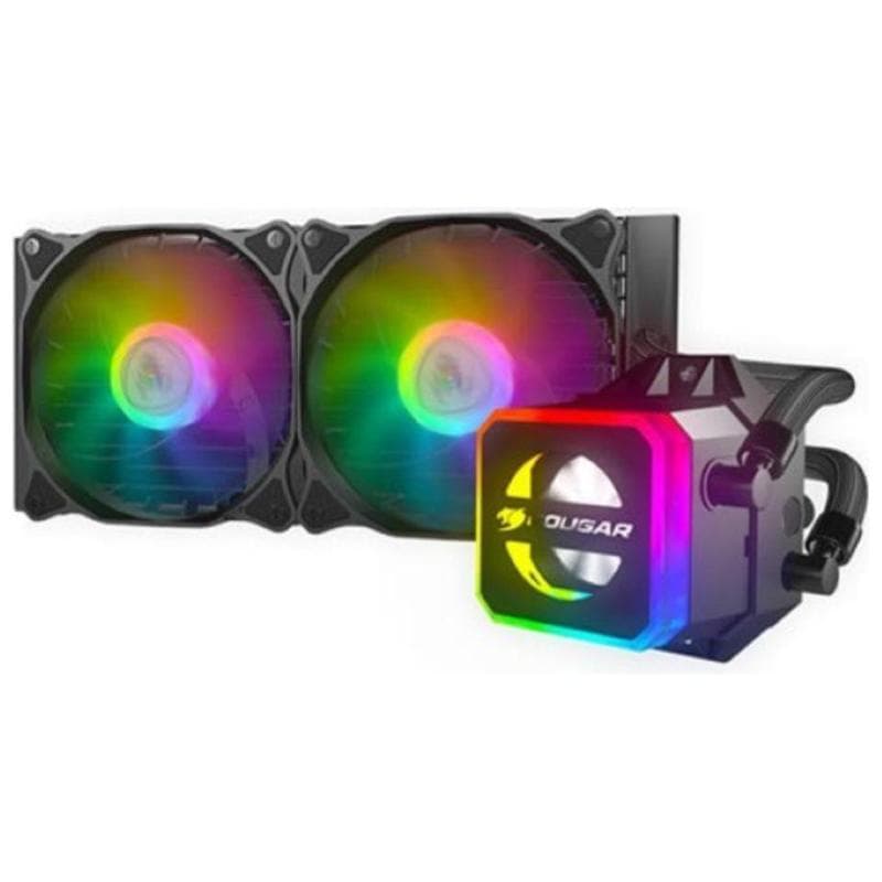 Cougar dissipatore a liquido poseidon elite 360 argb black liquid cooler
