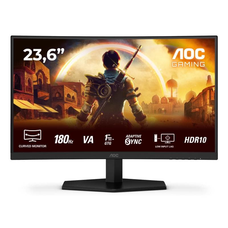 Monitor 24 va 180hz gaming curvo