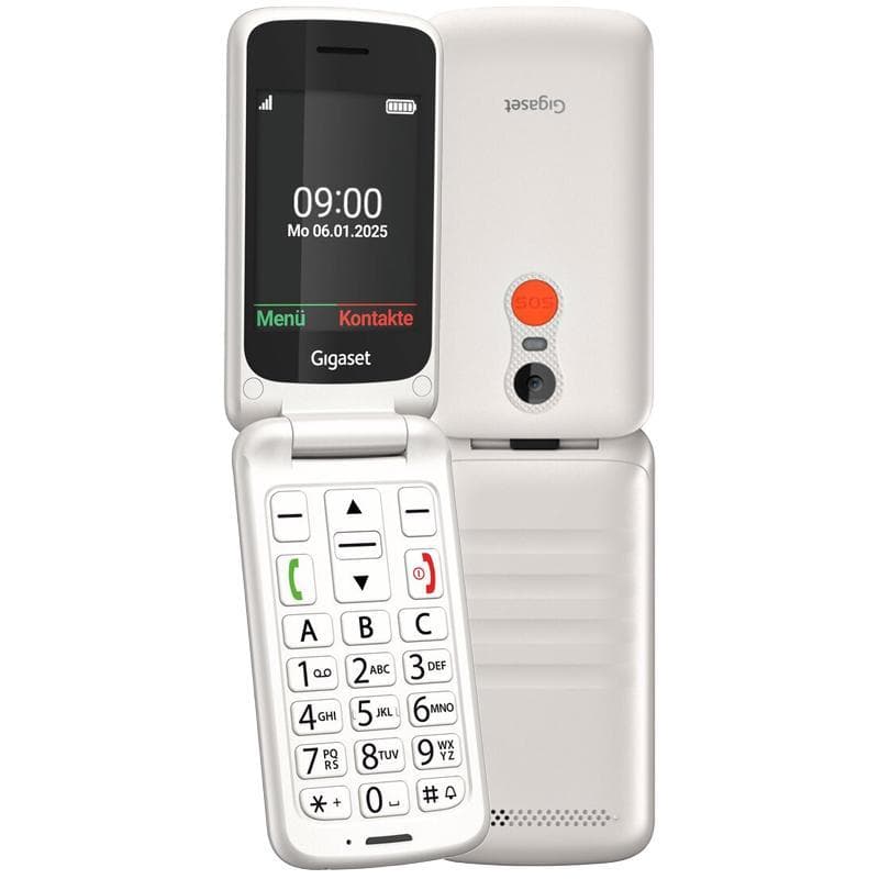 Gigaset gl595 (bianco) - telefono cellulare senior clamshell