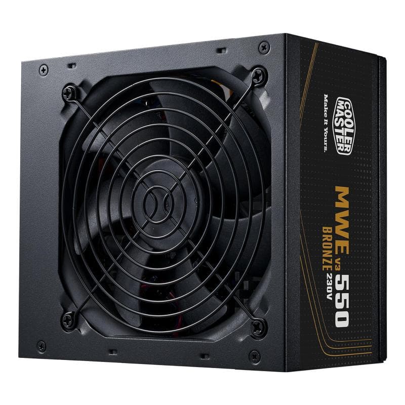 Cooler master alimentatore mwe bronze 550 v3 550w atx 80 plus bronze pc gaming