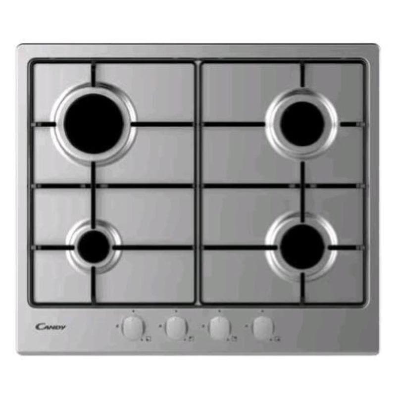 Candy chw6brx piano cottura a gas 4 fuochi 60 cm piano in acciaio inox