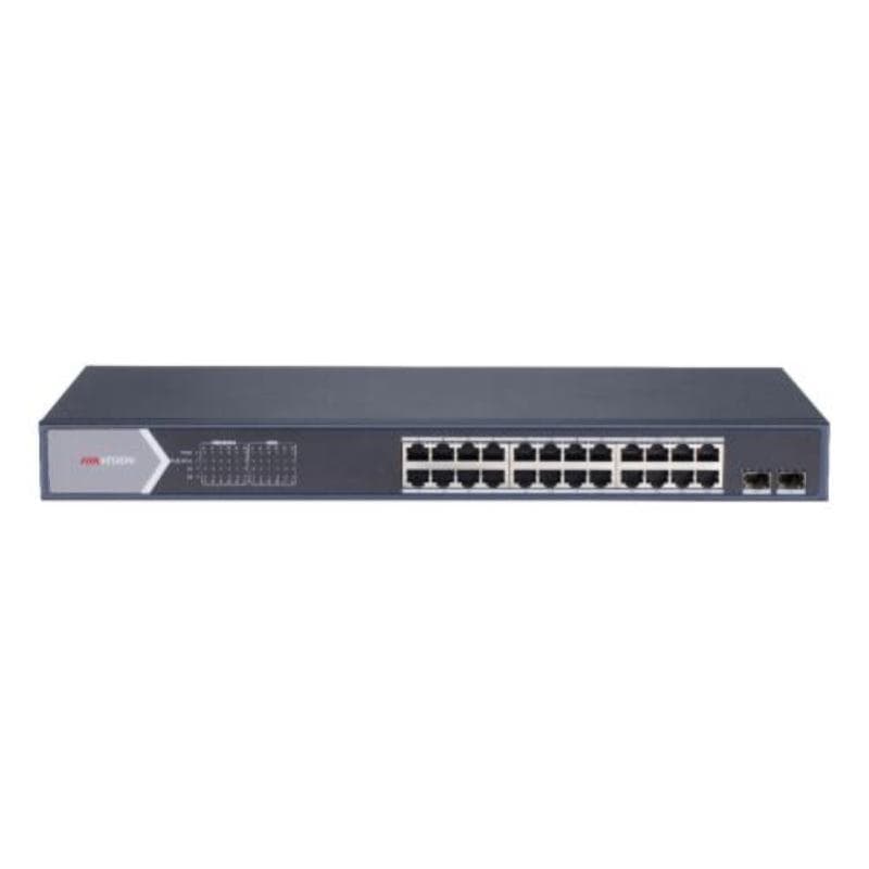 Switch 26p lan gigabit poe hikvision ds-3e1526p-si 24p poe-2p sfp -poe 370w - l2 smart managed fino:30/04