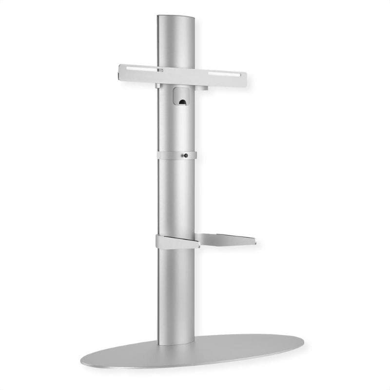 Roline/value staffa pavimento per tv fino a 55 silver alluminio 400x400 40kg