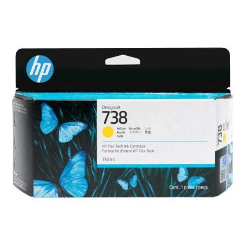 Hp cart ink giallo designjet 738