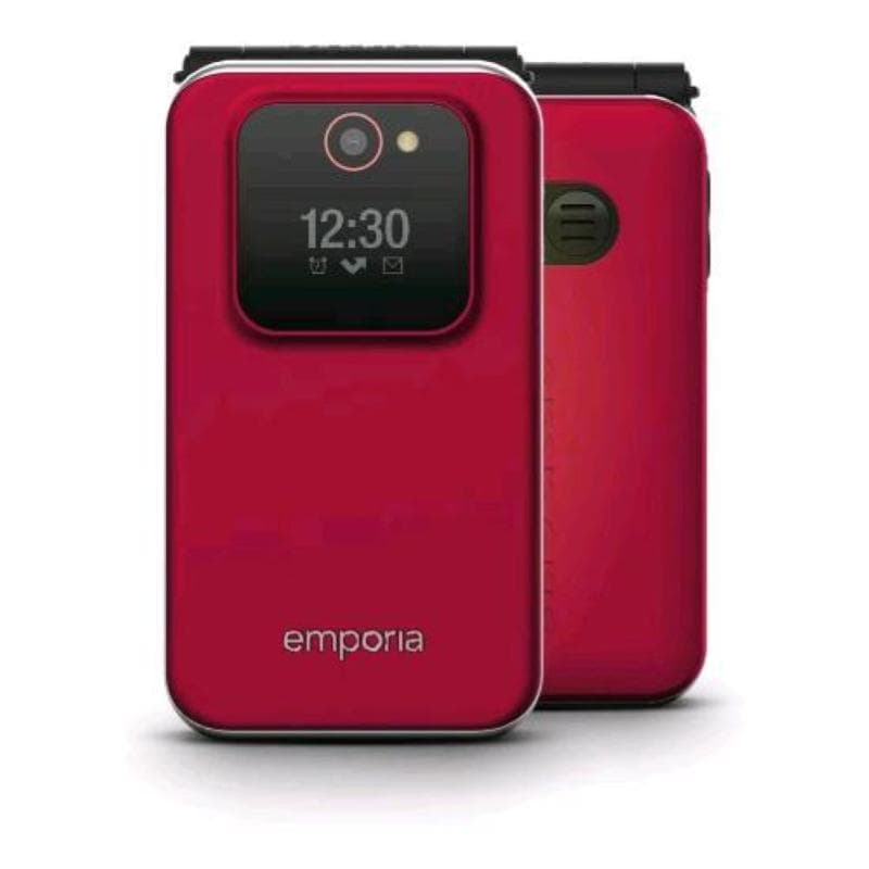 Emporia joy v228 senior phone 2g 2.8 clamshell usb-c fotocamera italia red