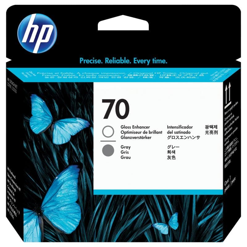 Hp ottimizzatore di lucentezza e testina di stampa grigio designjet 70