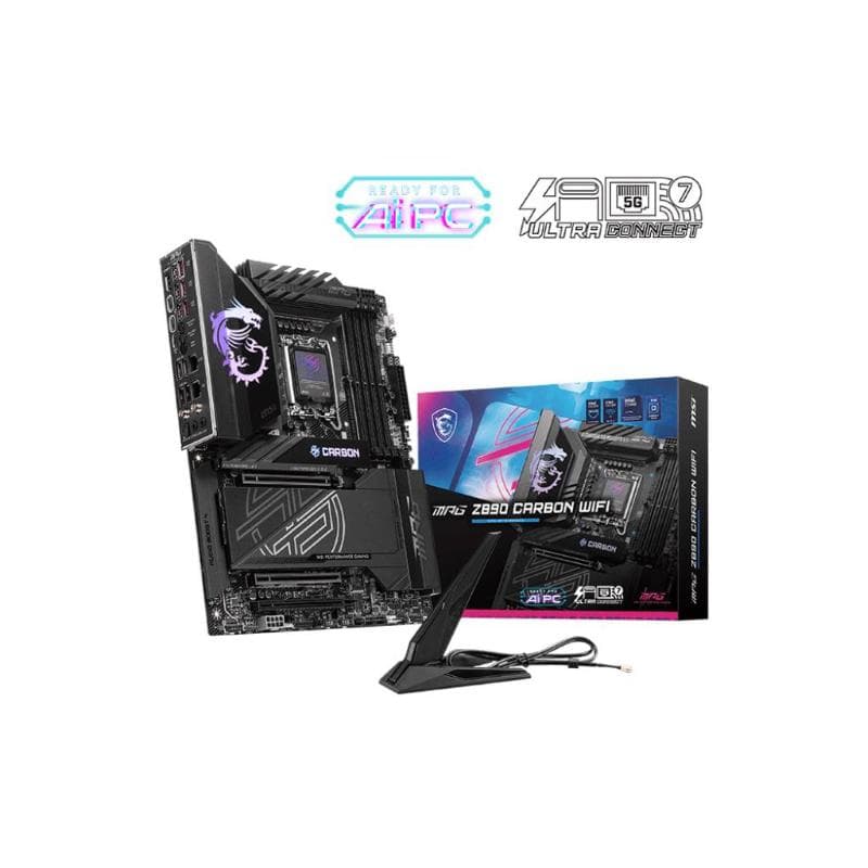 Msi mb mpg z890 carbon wifi gaming, std mpg z890 carbon wifi,z890,lga1851,4ddr5,3pciex16,5m.2,2tbt4,