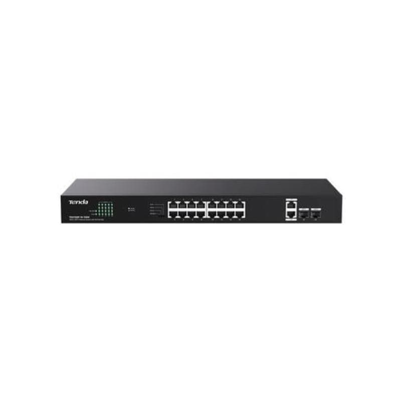 Tenda switch poe unmanaged, 20 port, 16 poe