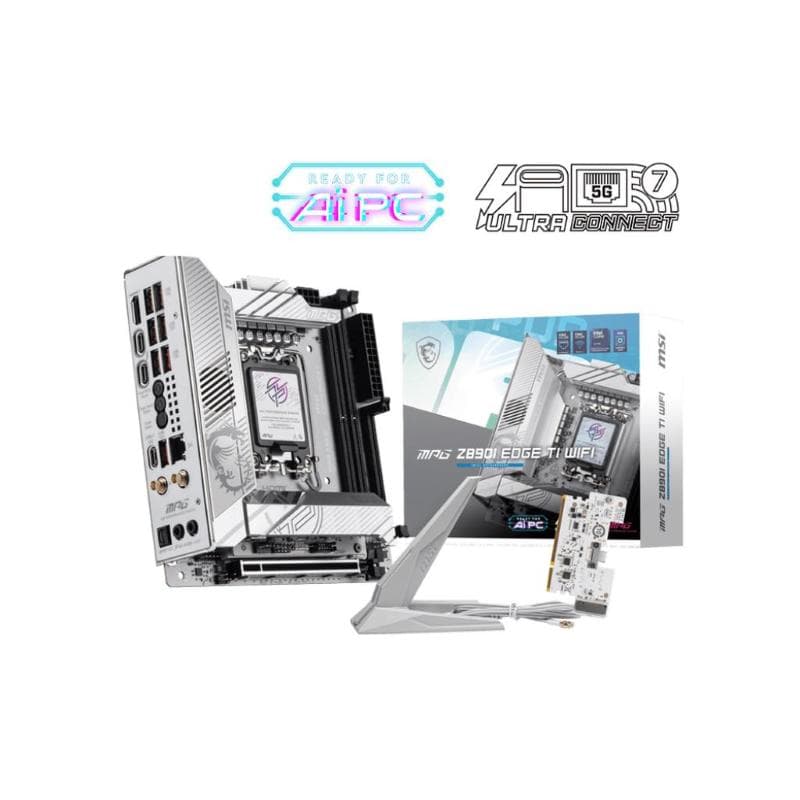 Msi mb mpg z890i edge ti, gaming, wifi std mpg z890i edge ti wifi,z890,lga1851,2ddr5,1pci-ex16,4m.2,