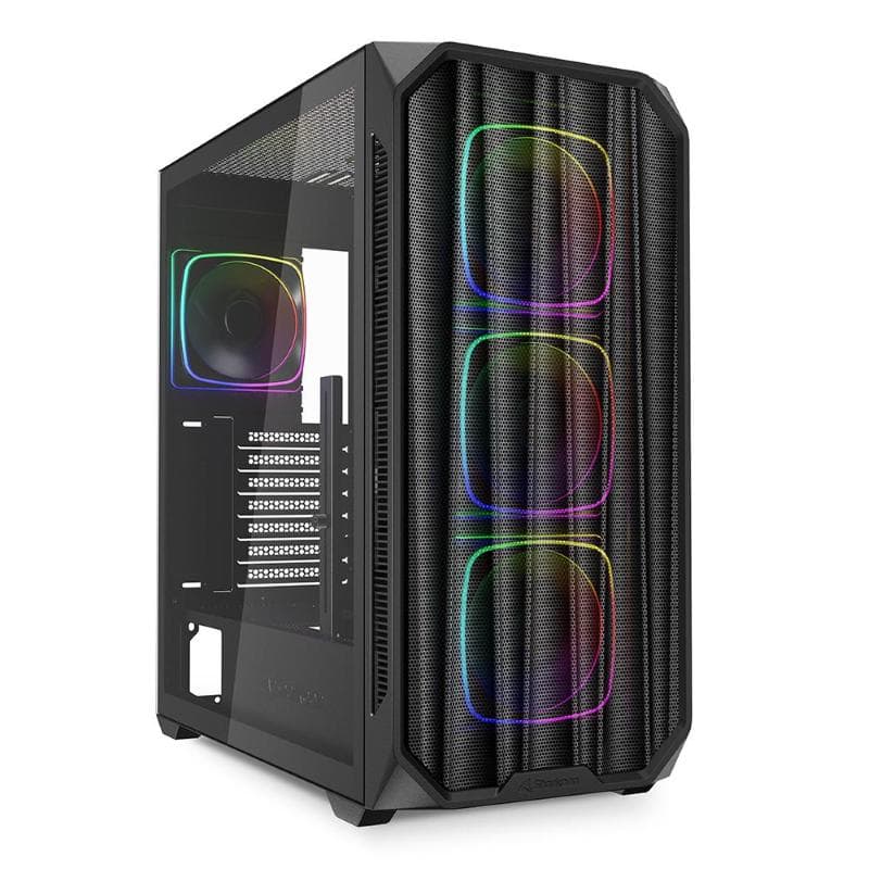 Sharkoon case ak5m rgb atx black