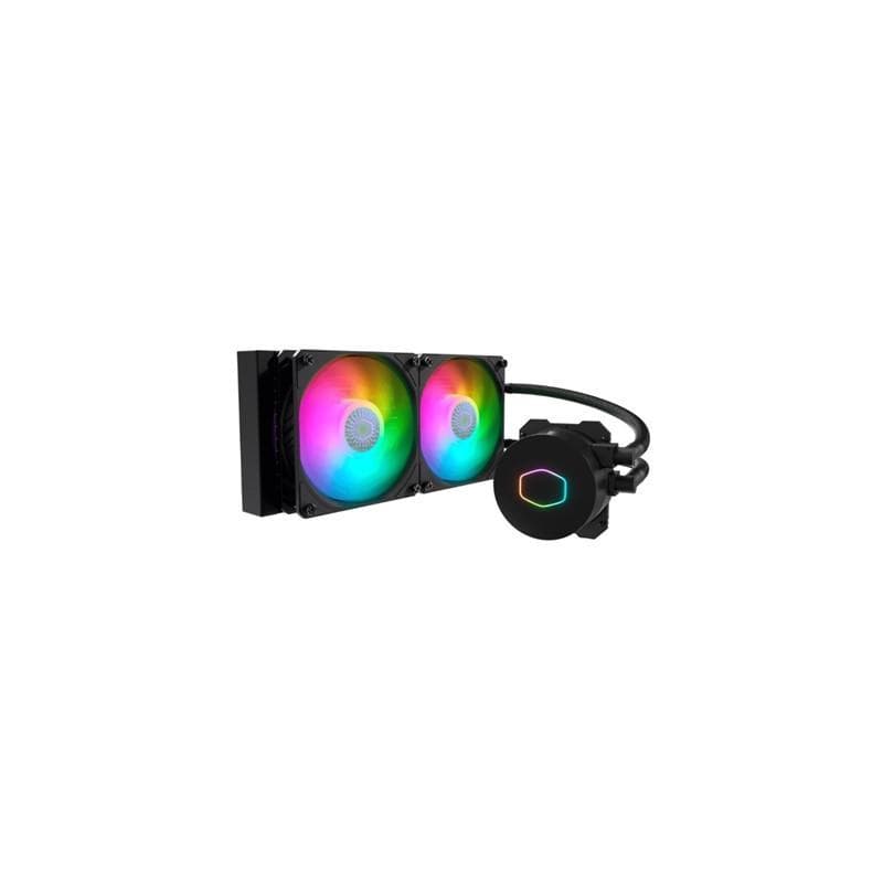 Cooler master dissipatore a liquido masterliquid 240 core ii skt universale 2x120mm argb fans, nero