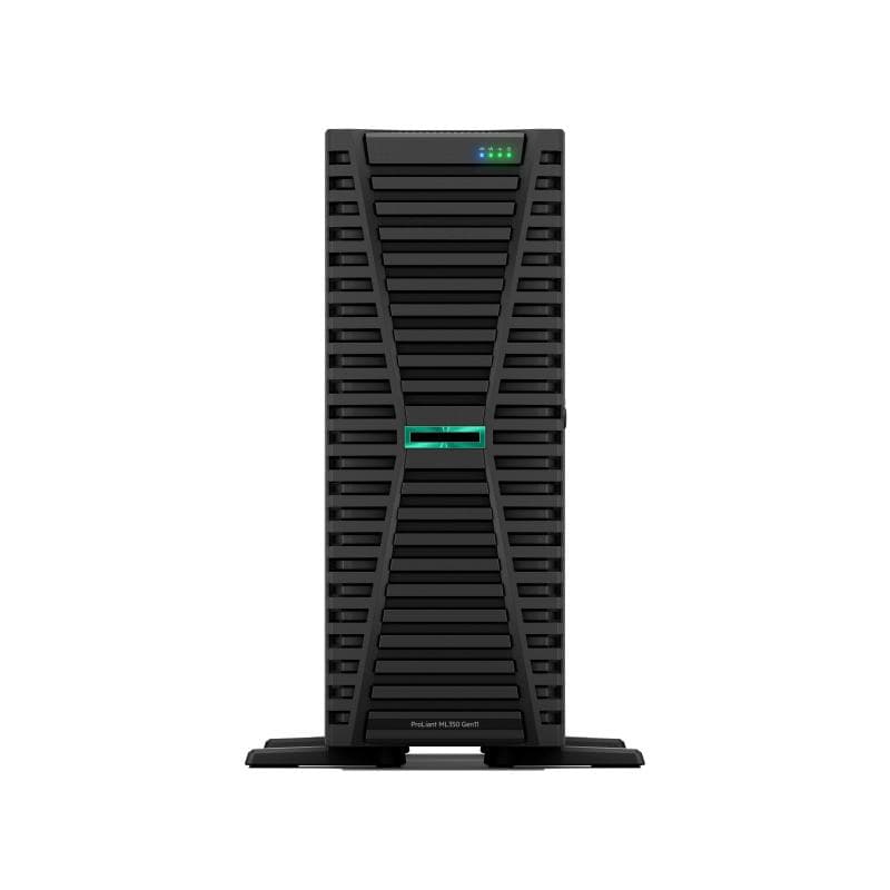 Server tower hpe ml350 gen11 xeon-g 5515+ 8c 3.2ghz 64gb 8x2.5 sff 2x480gb ssd mr408i-o nodvd 4x1gbe 2x1000w 3y nbd smartch.