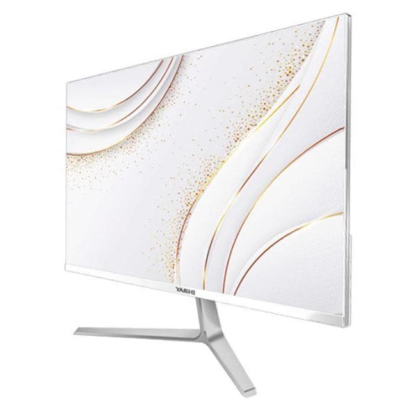 Yashi monitor 27 led ips 16:9 fhd 1ms 350 cdm, usb-c, vga/hdmi, multimediale, bianco