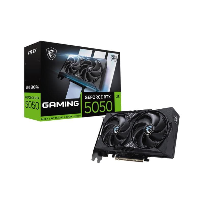 Msi vga ge force rtx 5050, rtx 5050 8g gaming oc, 8gb gddr6, hdmi/dp*3, atx, dual fan, oc