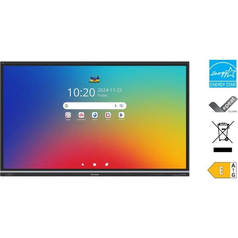Viewsonic mon 75 touch 50tocchi 16gb 128gb usbc hdmi usb mm cast andr14 edla