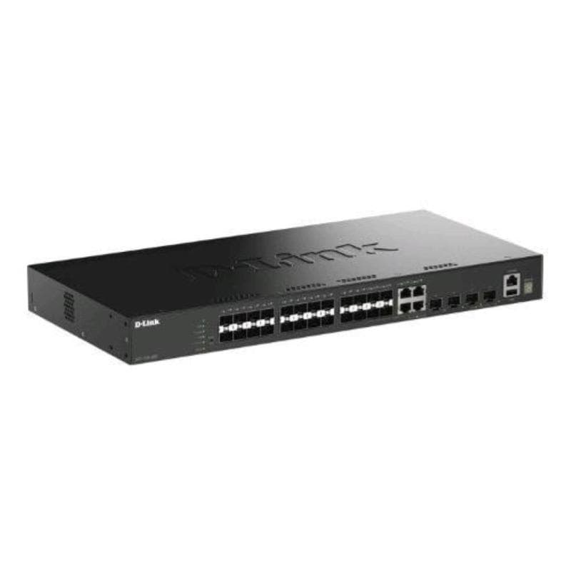 D-link dgs-1530-28sc switch gestito - 24 x gigabit sfp + 4 x combo gigabit sfp/rj-45 + 4 x 10 gigabit sfp+ montabile su rack
