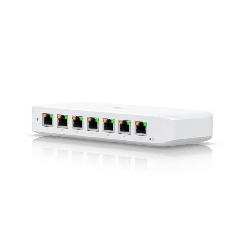 Switch unifi 8p poe ubiquiti usw-ultra-210w-eu l2 compatto 7p gbe poe+ 1p gbe -202w poe