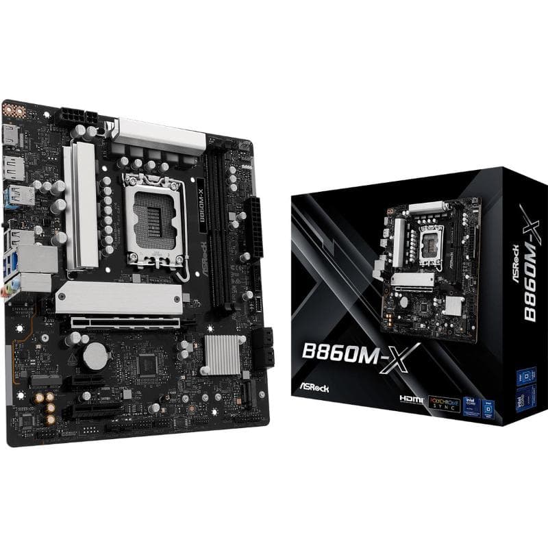 Asrock b860m-x intel b860 2*ddr5 2*m.2 4*sataiii sk1851 hdmi/displayport matx