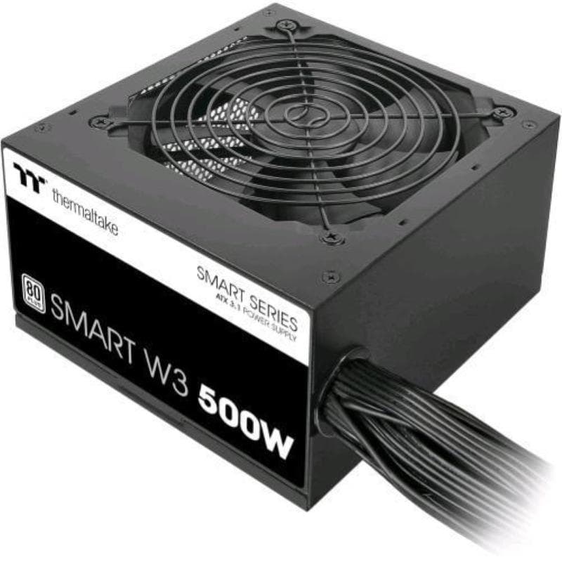 Thermaltake smart w3 alimentatore 500 w non modulare 80 plus white atx 3.1