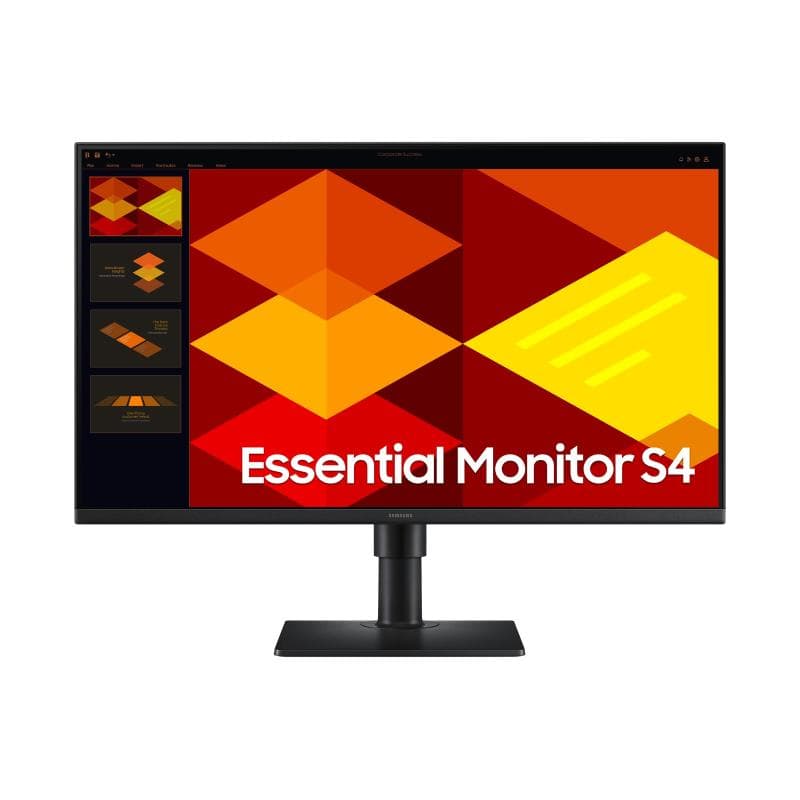 Samsung monitor 27 led ips 16:9 fhd 5ms 200 cdm 100hz, pivot, dp/hdmi, multimediale, s4 s27d406