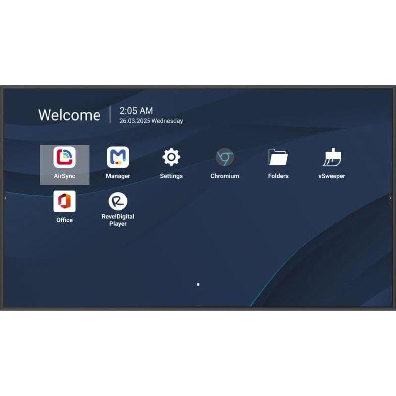 Viewsonic mon 86ds uhd mm dvi hdmi vesa 4k 500nit 4gb 32gb andr 14 24/7