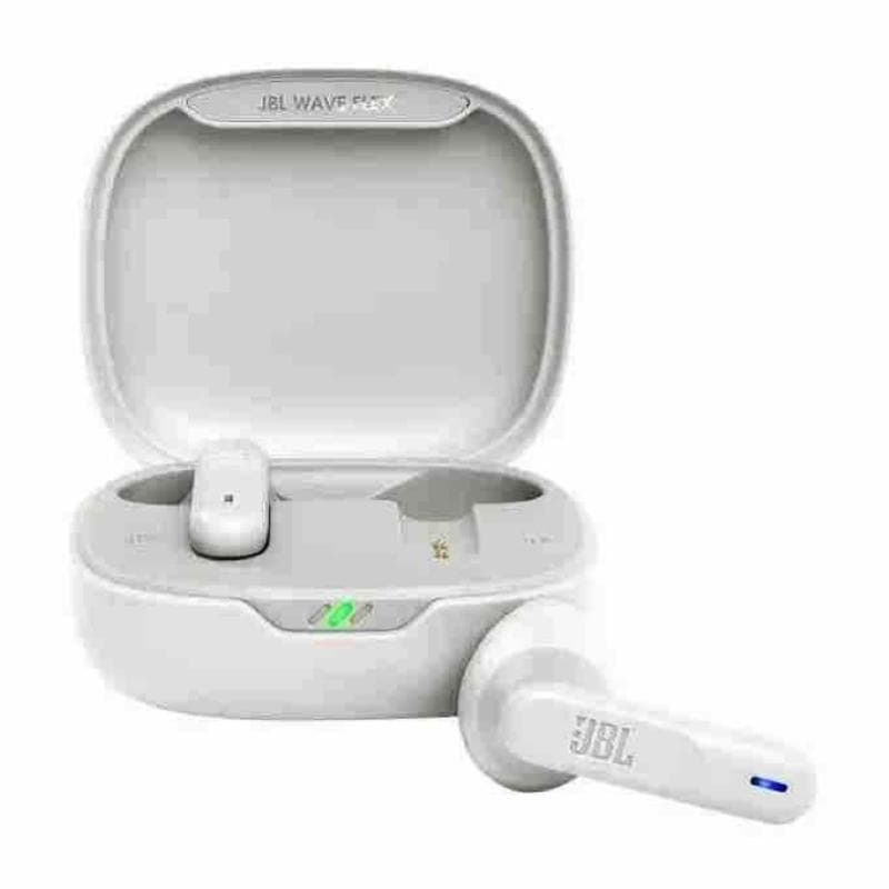 Auricolari bluetooth wave flex + custodia ricarica - colore bianco (jblwflexwht)