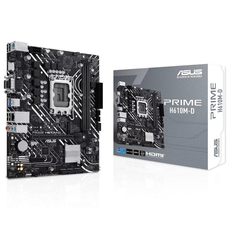 Asus mb h610, prime h610m-d, lga 1700, 2ddr5, m.2, hdmi/vga/com, 4sata, 90mb1g80-m0eay0