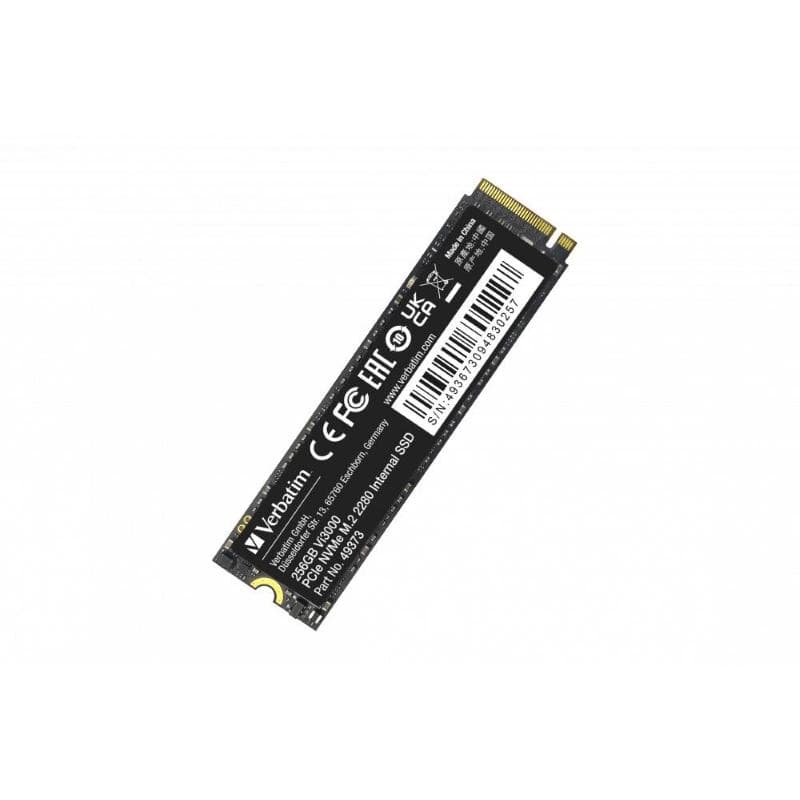 Verbatim ssd interno vi3000 256gb m.2 pci-e r/w 3300/3300 gen 3x4