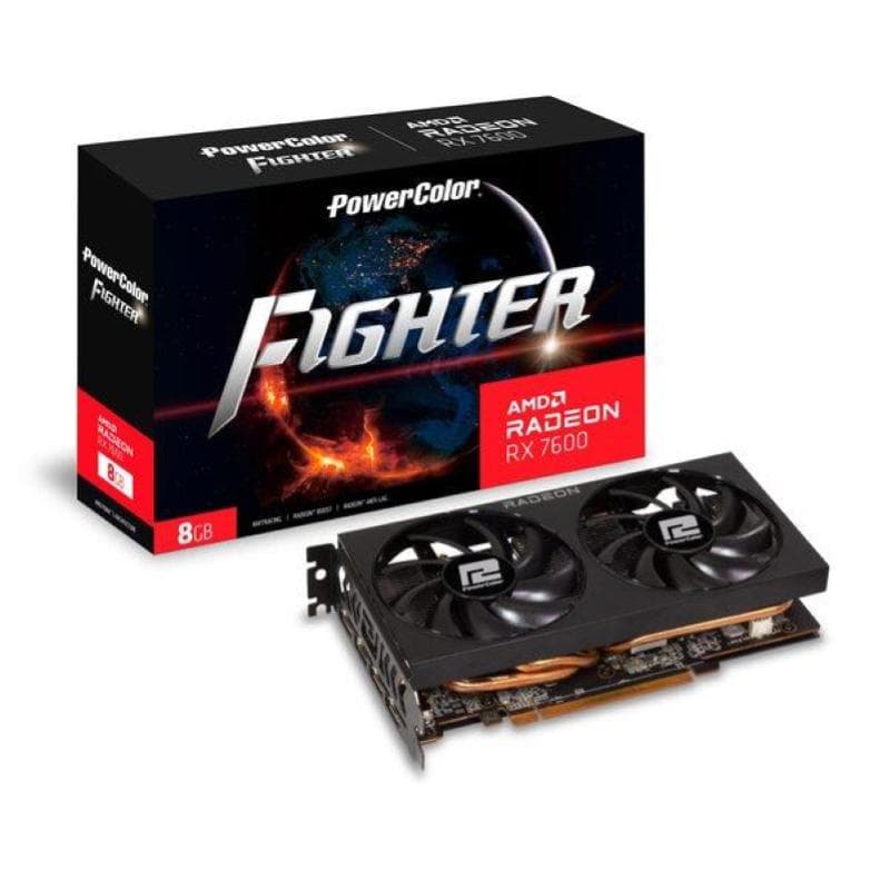 Scheda video radeon rx7600 fighter 2.0 8gb (rx7600 8g-f/v2)