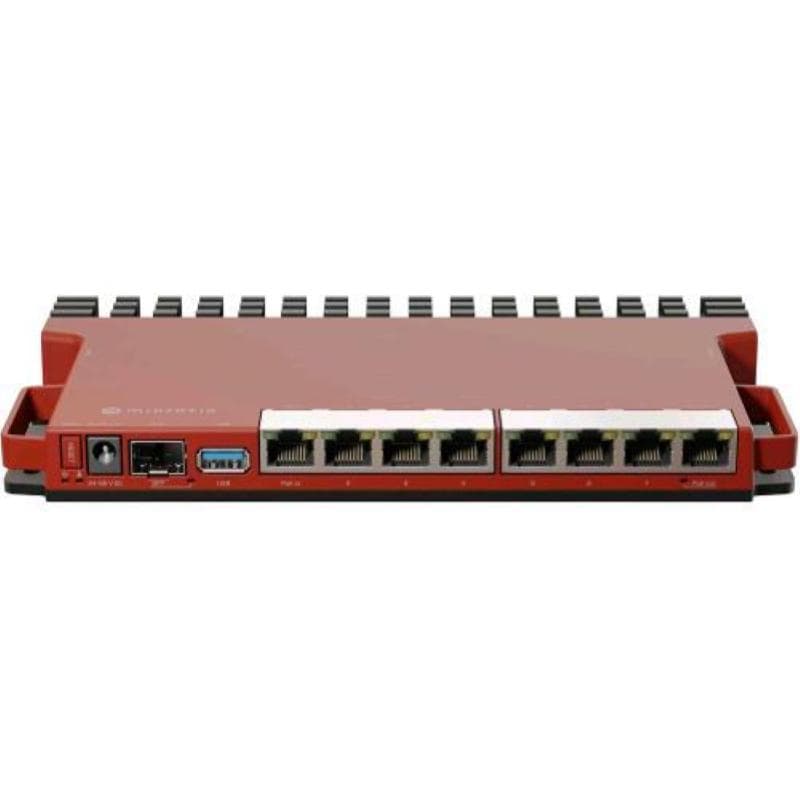Mikrotik l009uigs-rm router 8 porte 2.5gbe poe 1 porta sfp usb rosso