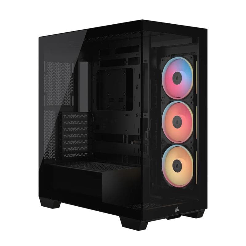 Corsair 3500x lx-r rgb icue link case midi tower vetro temperato no-power mini-itx/matx/atx/e-atx