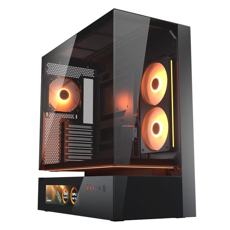 Cougar cfv235 vision case midi tower vetro temperato no-power ceb/atx/matx/mini-itx