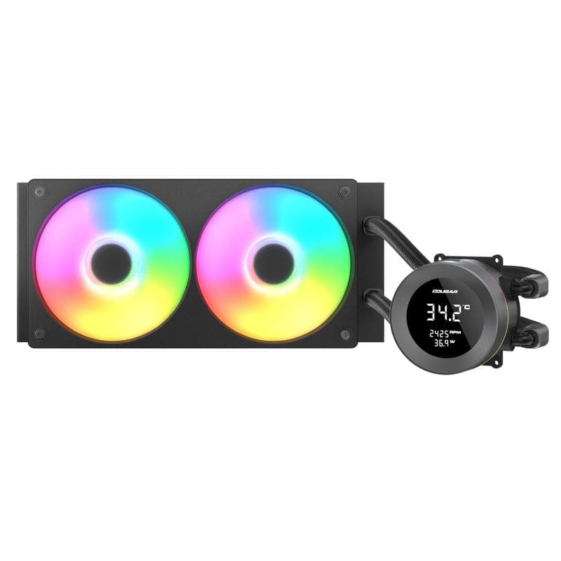 Cougar poseidon vistek argb 240 cpu liquid cooler intel 1851/1700/1200 amd am5/am4