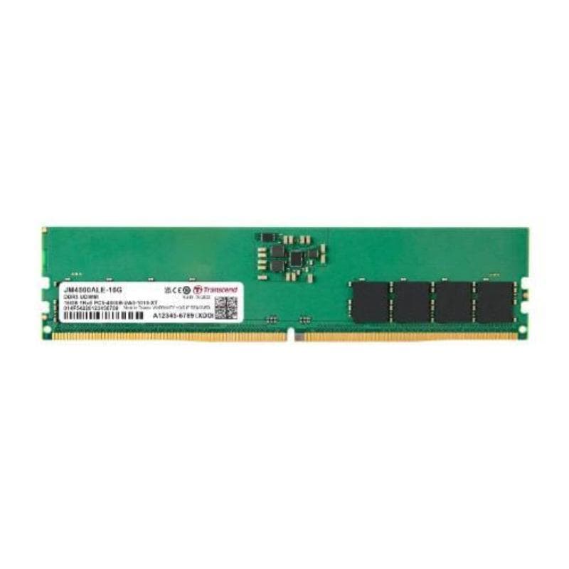 Transcend jm4800ale-16g jetram memoria ram 16gb 4.800mhz tecnologia ddr5 tipologia u-dimm