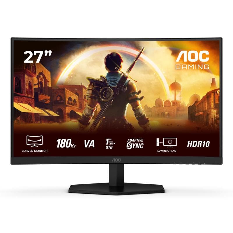 Mon 27va fhd 2xhdmi dp 180hz mm aoc c27g42e curved